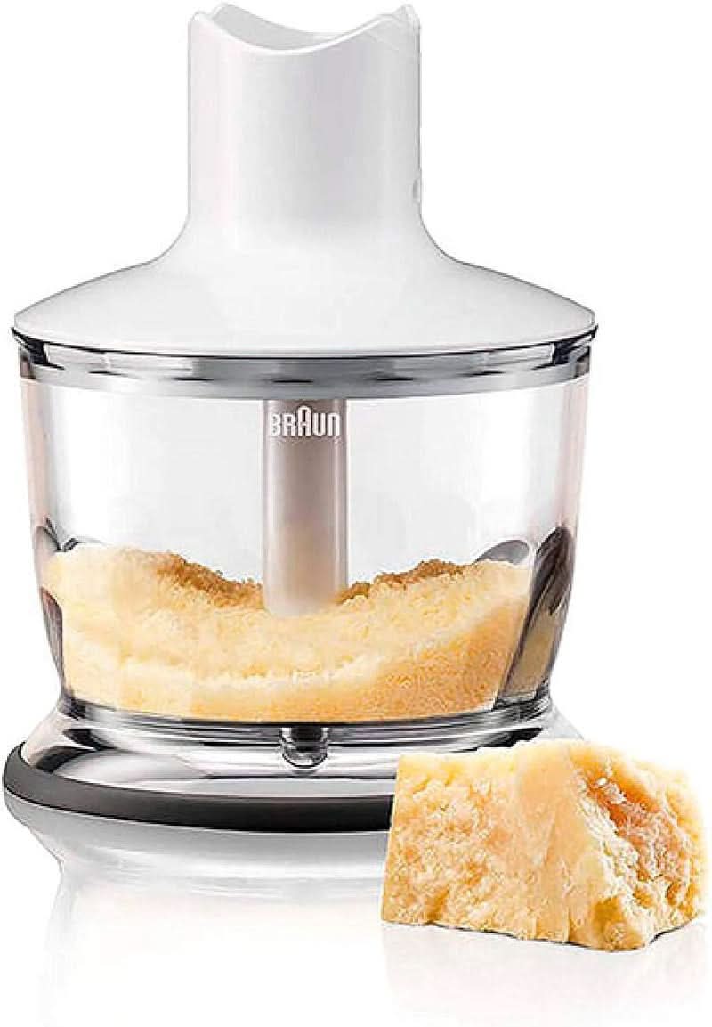 Braun Multiquick 3 MQ 3135 Sauce Stabmixer – Pürierstab Mit 11 Geschwindigkeiten plus Turbo-Stufe & Edelstahl-Mixfuß, 750 Watt, Inkl. 600 ml Mix-/Messbecher, Schneebesen & Zerkleinerer, Bianco/Grau Cucina Naty Shop