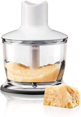 Braun Multiquick 3 MQ 3135 Sauce Stabmixer – Pürierstab Mit 11 Geschwindigkeiten plus Turbo-Stufe & Edelstahl-Mixfuß, 750 Watt, Inkl. 600 ml Mix-/Messbecher, Schneebesen & Zerkleinerer, Bianco/Grau Cucina Naty Shop