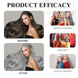 Tintura per capelli Grigio Argento Crema Colorante Per Capelli Grigio Argento Naturale, Crema Colorante Per Capelli Grigio Grigio Argento, Crema Colorante Per Capelli Naturale Grigio Argento Tinta Per Capelli Grigia per tutti i tipi di capelli con 1 Massaggiatore Del Cuoio Capelluto (100ml) Tinture per capelli Naty Shop
