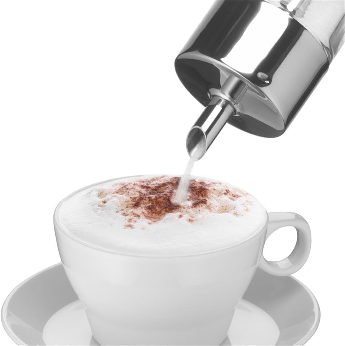 WMF Barista Spargizucchero 240g, Vetro, Dispenser Zucchero, Acciaio Inossidabile Cromargan Lucido, Ideale per Zucchero Bianco/Marrone, Cacao o come Spargispezie