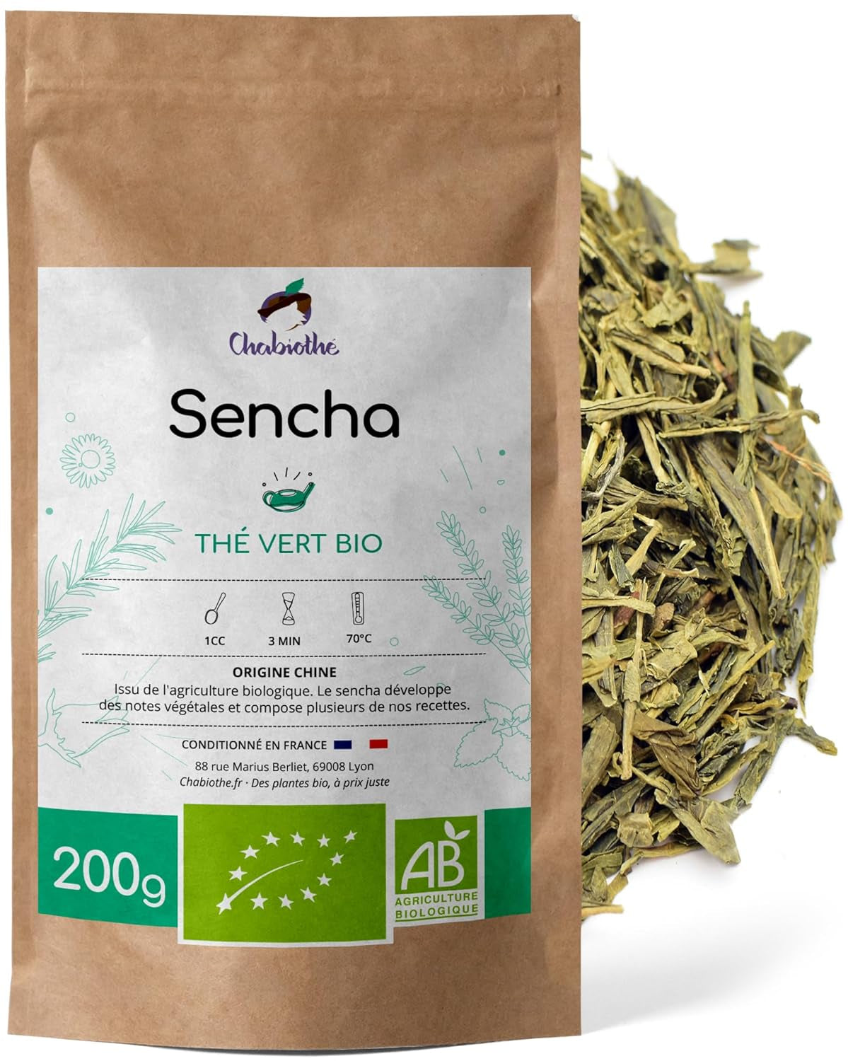 Tè verde Sencha BIO 200G - - Tè verde naturale