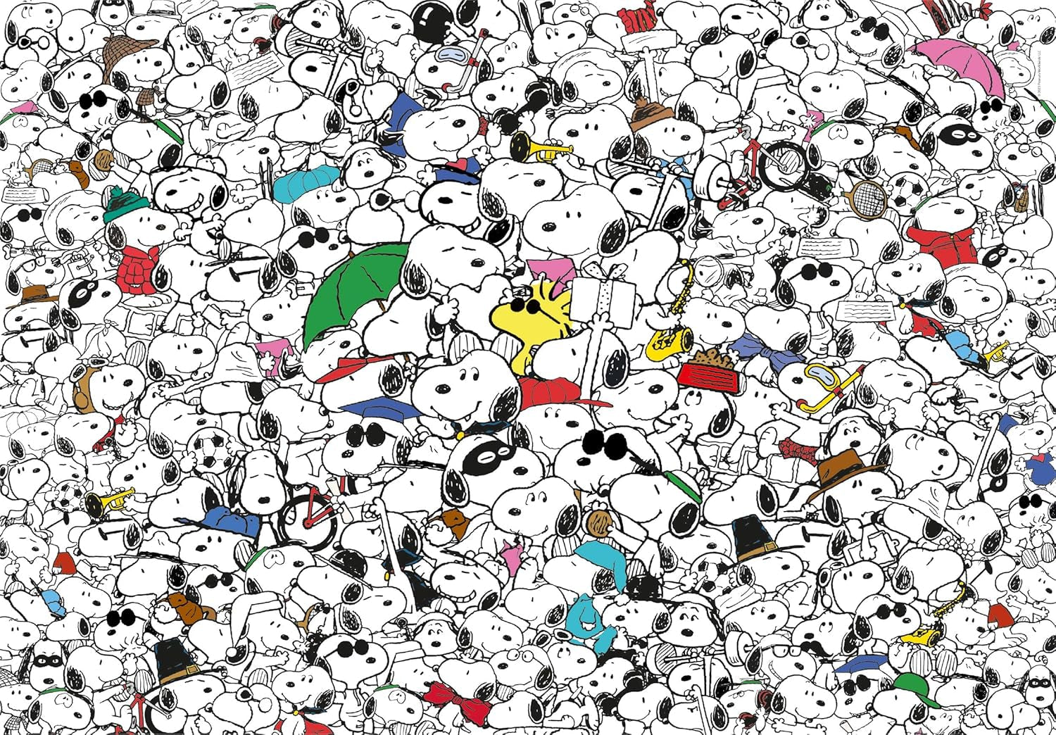 Clementoni - 39804 - Impossible Puzzle Peanuts - Puzzle da 1000 pezzi per adulti e bambini dai 14 anni, gioco di abilità per tutta la famiglia Puzzle Naty Shop