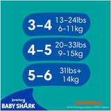 Pampers (vecchia versione), pantaloncini da bagno usa e getta Splashers - Taglia 5/6 (14 kg+) - Scatola da 8 confezioni da 10