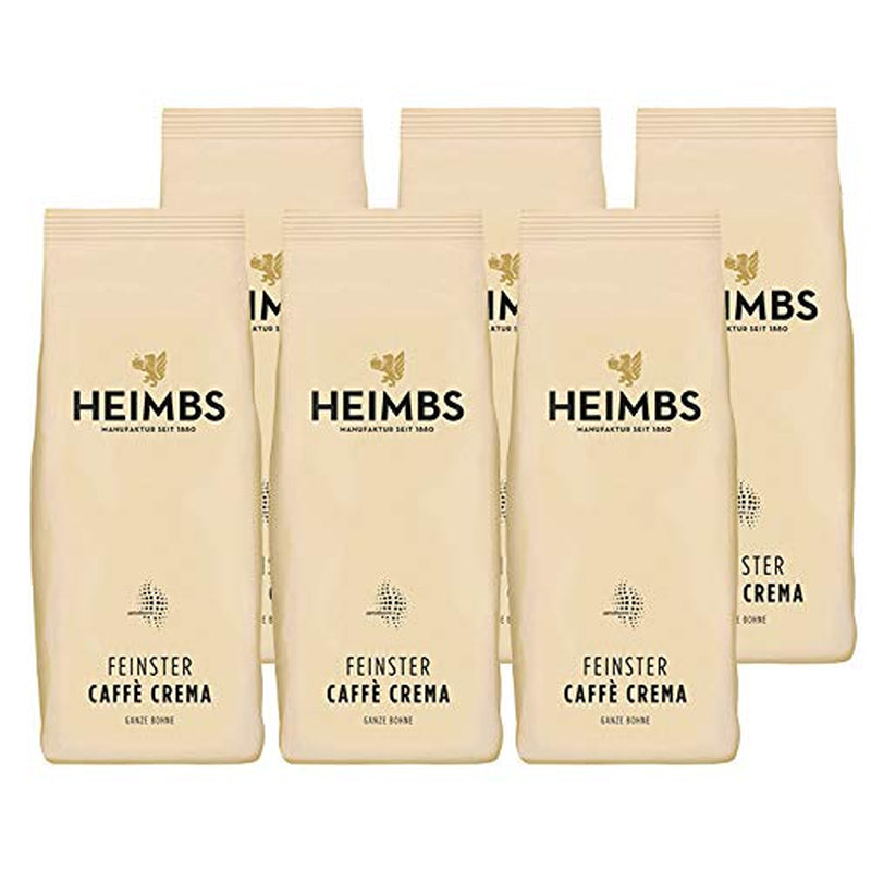 Finest Caffè Crema, grani interi 500 g, confezione da 6