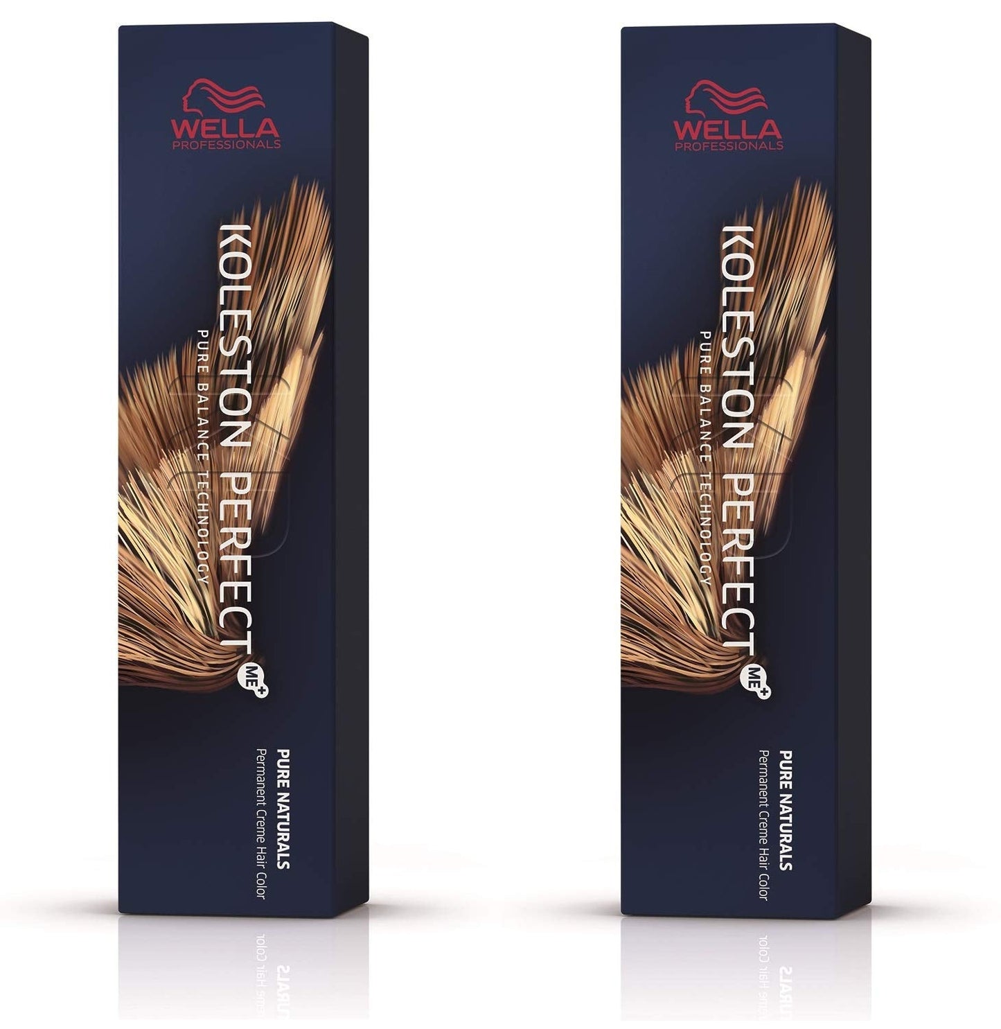 Wella Professionals Wella Koleston Perfect ME KP Pure Naturals 5/00 Castano chiaro naturale intenso, confezione da 2 Tinture per capelli Naty Shop Marrone, bianco 60 ml (confezione da 2)