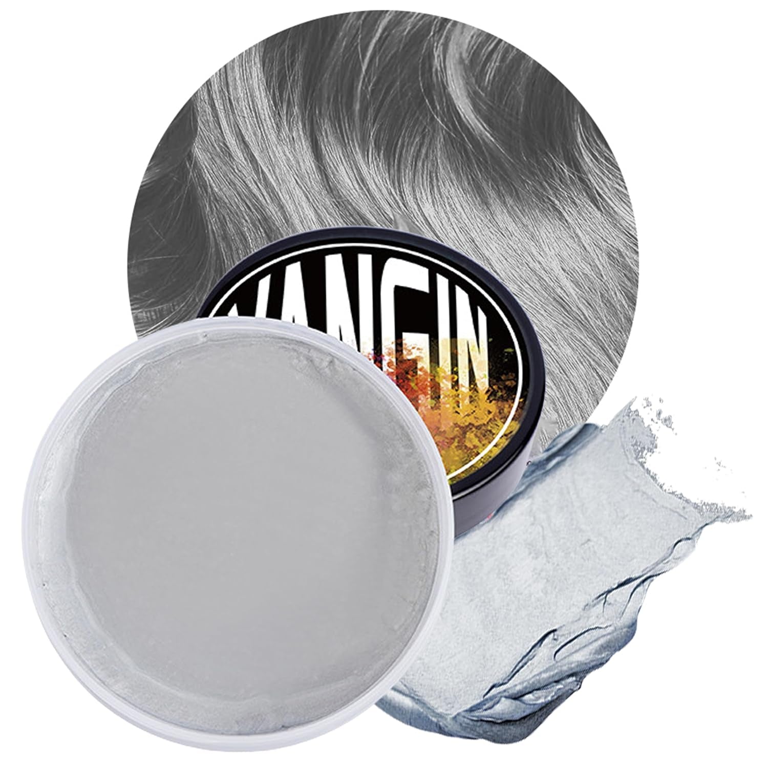 Tintura Per Capelli Temporanea Verde, Tonalità Per Capelli Per Uomo Donna, Pomata Naturale, Cera Colorante Per Capelli Per Feste, Cosplay E Halloween, Natale, Tintura Per Capelli Temporanea In Crema (100g, Verde) Naty Shop Tintura Per Capelli Grigia 1G (1 Confezione)