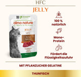Almo Nature HFC Jelly cibo umido per gatti - con tonno, confezione da 24 (24 x 55g)