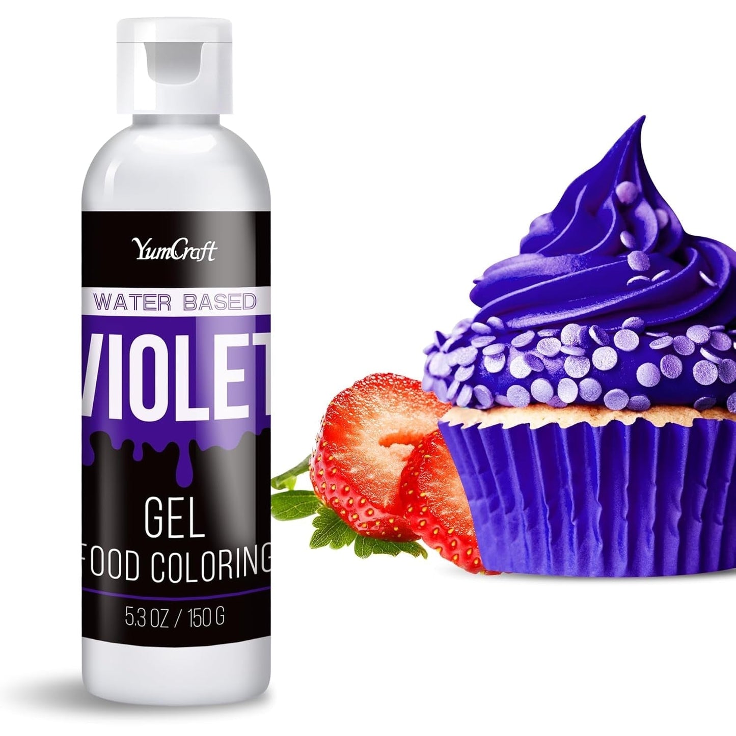 Colorante alimentare in gel - Colorante alimentare in gel altamente concentrato per torte, dolci, uova di Pasqua, bevande - Colorante alimentare senza zucchero per fondente, glassa, slime, decorazione di torte (Red Velvet, 150G)