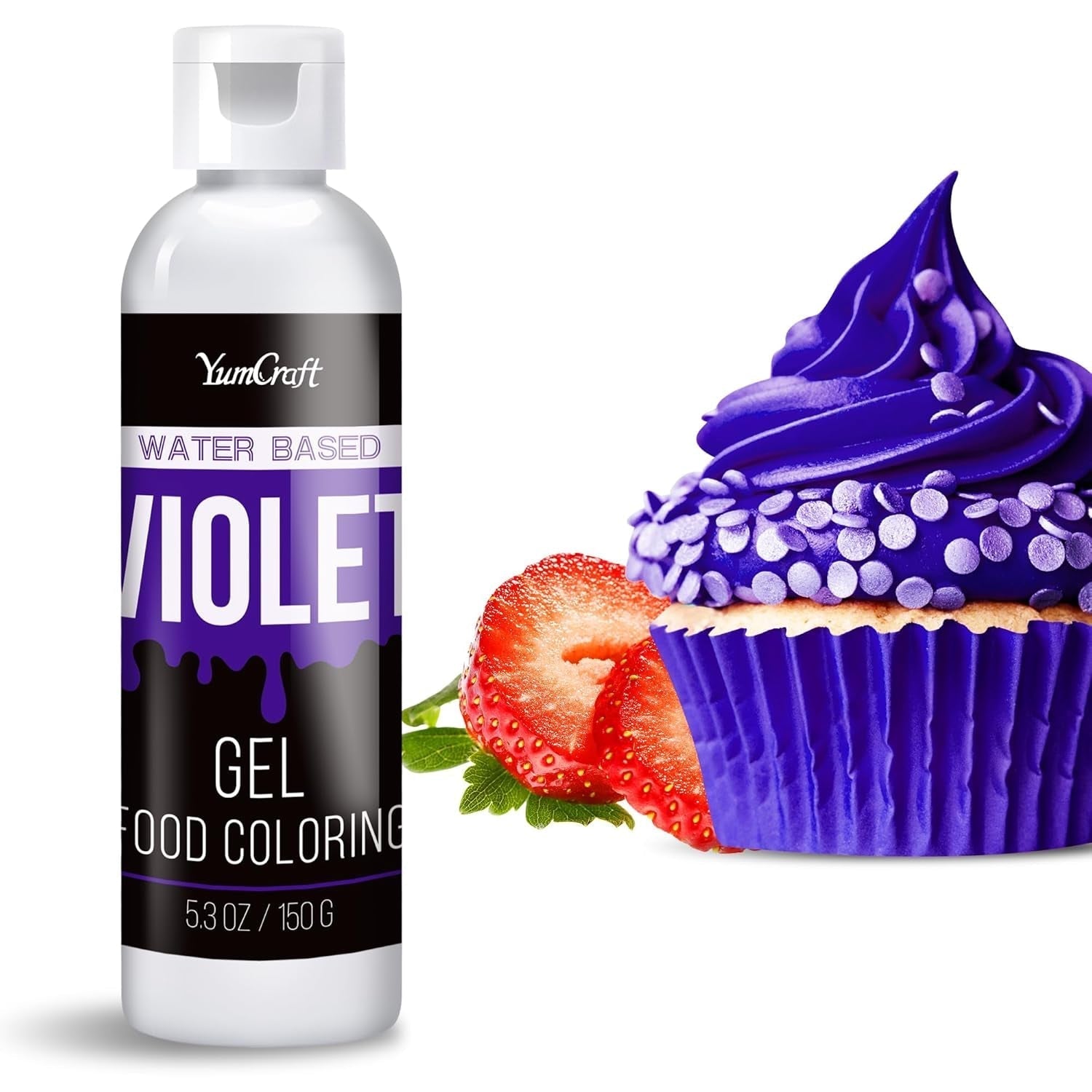 Colorante alimentare in gel - Colorante alimentare in gel altamente concentrato per torte, dolci, uova di Pasqua, bevande - Colorante alimentare senza zucchero per fondente, glassa, slime, decorazione di torte (Red Velvet, 150G)