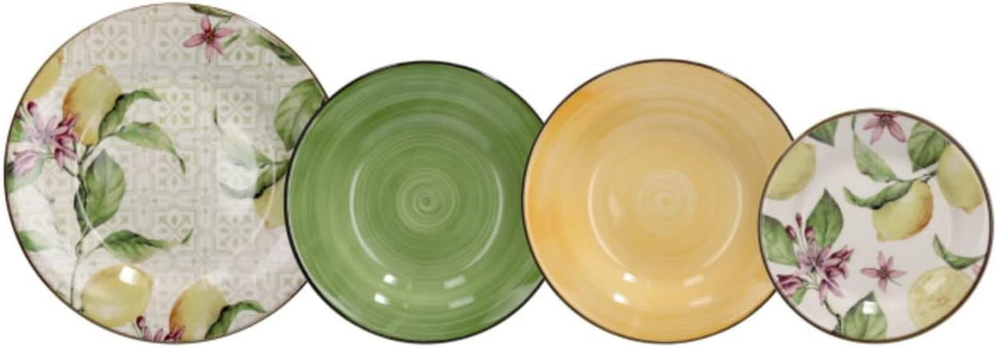 Servizio tavola Zagara per 6 persone, 18 pezzi, ceramica, multicolore