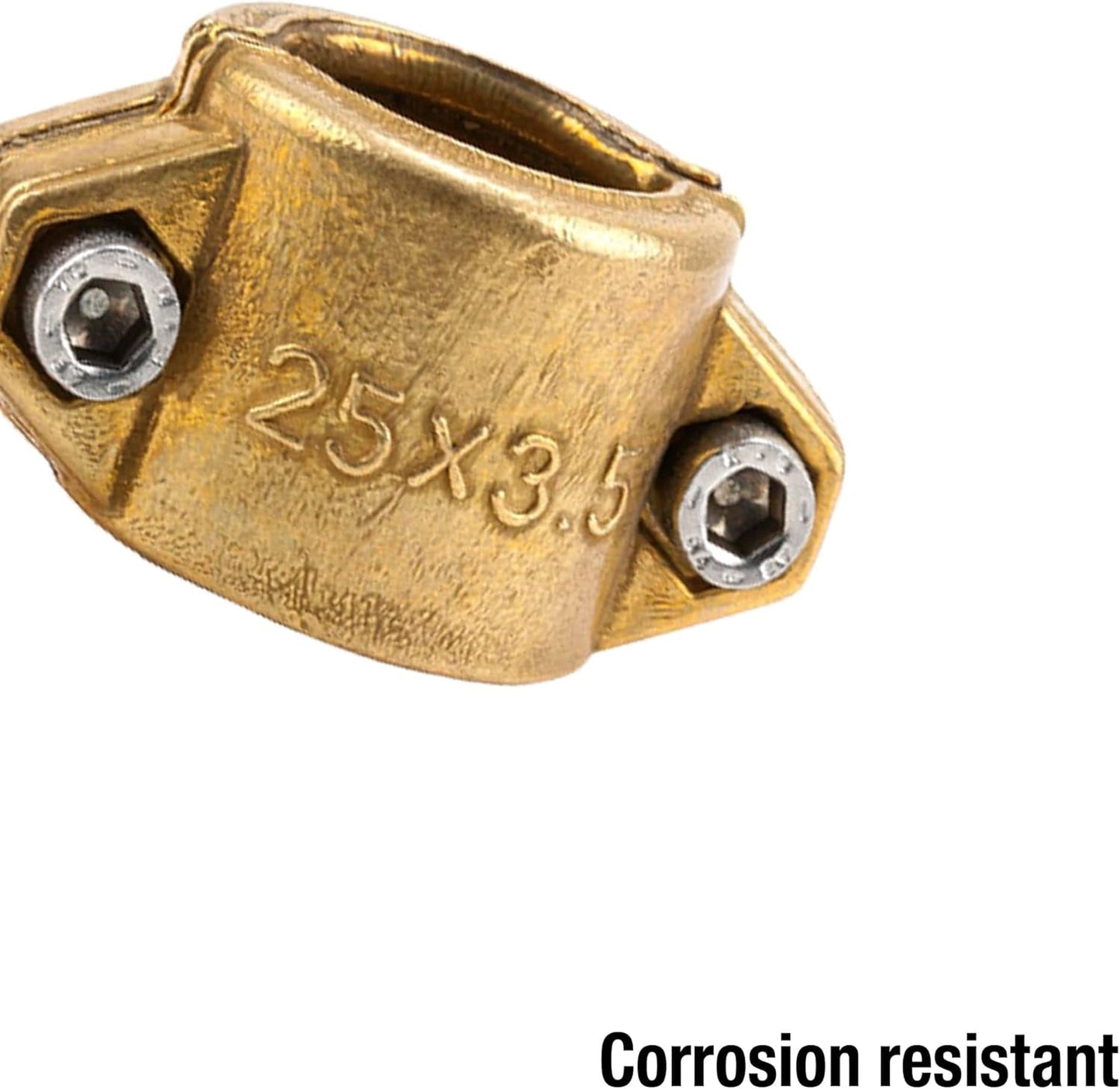 Fascette stringitubo Gardena: fascetta stringitubo in ottone per il fissaggio di tubi di aspirazione o alta pressione, adatta per tubi da 25 mm (1 pollice) (7211-20)