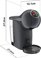 NESCAFÉ Dolce Gusto Genio S Plus di Krups, macchina da caffè a capsule compatta, capacità 0,8 litri, 1500 watt, avviso di decalcificazione automatica, grigio siderale, KP340B