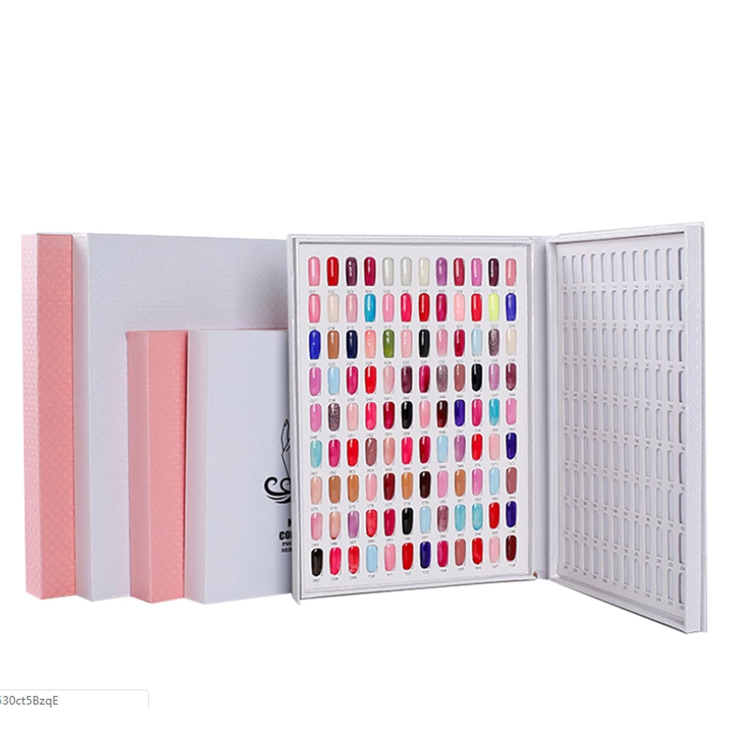 Tavolozza di smalti per unghie a 216 colori, espositore per unghie, piastre per carte colorate per smalto, cartella colori per unghie, accessori per smalto per unghie