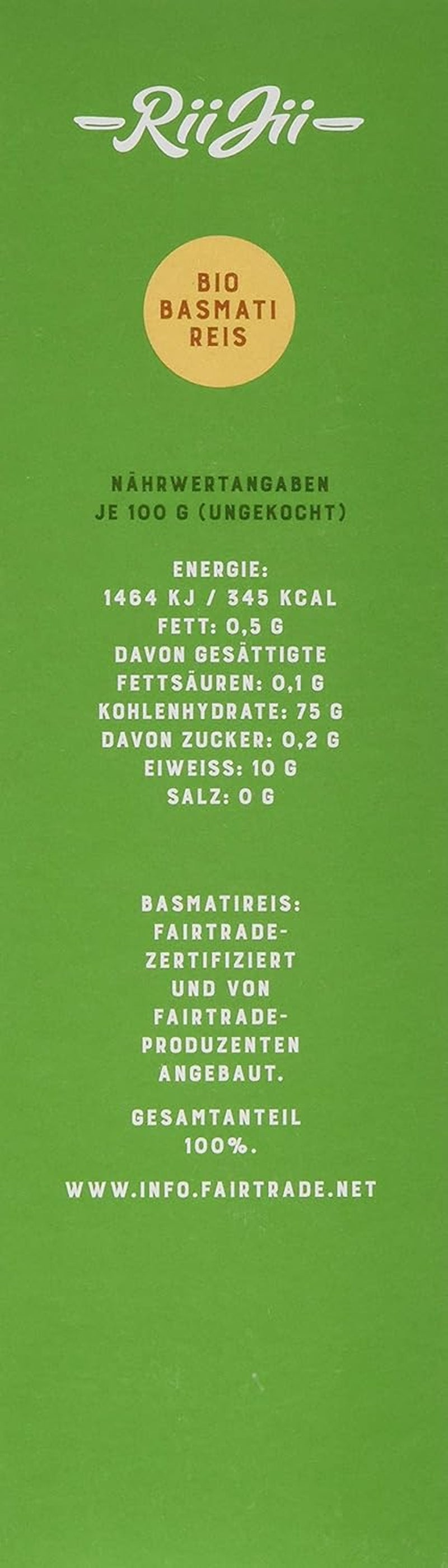 Riso Basmati bianco biologico Taraori, FairTrade Naturland, 500 g