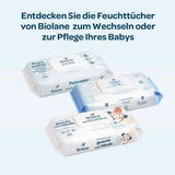 BIOLANE - Baby-Feuchttücher Mit 99.9% Wasser - Pure Water - Packung Mit 12 X 48 (576 Feuchttücher) - Für Empfindliche Haut - Ab Der Geburt - Duftfrei - Wechseln Und Reinigungspflege Naty Shop