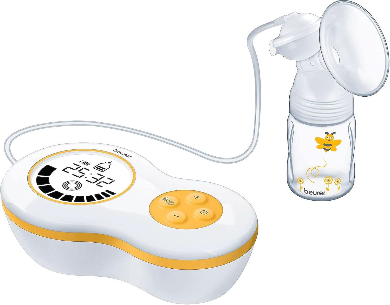 Tiralatte elettrico Beurer by 40 con modalità di stimolazione e funzione memory, incluso adattatore Avent e Nuk Accessori Alimentazione e Allattamento Bebe Naty Shop