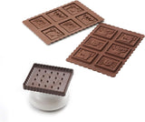 Silikomart 22.172.77.0165 CKC, 12 Mostri di Cioccolato su Biscotti Cucina Naty Shop