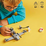 LEGO Star Wars 75410 Mandos e Grogus N-1 Starfighter giocattolo con le minifigure di Mandalorian, Grogu e R5-D4, inclusa colonna costruibile, set iniziale di astronave per ragazzi e ragazze a partire da 4 anni Set di costruzione Beuche den LEGO-Store