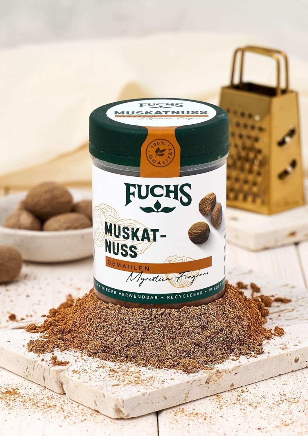 Fuchs Noce Moscata Macinata, 50 grammi Condimenti Naty Shop