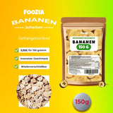 Banane liofilizzate fette da 150g, Frutta liofilizzata senza additivi Pura - Frutta secca 100% naturale - Banane secche frutta secca di Foozia Prodotti disidratati Naty Shop