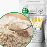 Banane liofilizzate in polvere | XL 300g Polvere di frutta Banana in polvere liofilizzata | Per frullati, dolci, torte | Banana liofilizzata | Frutta liofilizzata | ZingyZoo Banana in polvere Prodotti disidratati Naty Shop 300G
