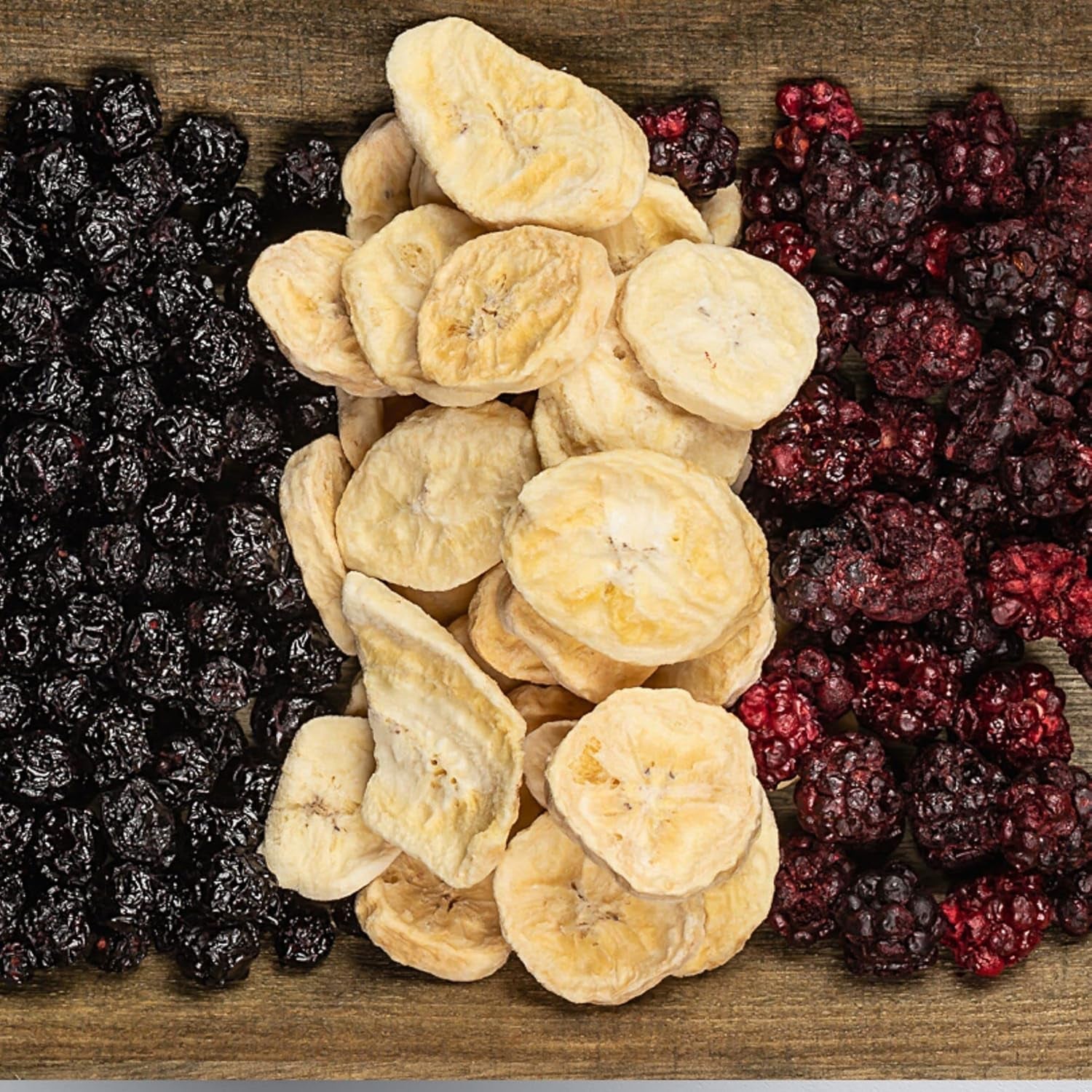 Banane liofilizzate | Confezione 120g Banane secche senza zucchero | Banana liofilizzata | Banane con frutta secca | Banane fresche liofilizzate | Fette di banana liofilizzata Naty Shop prodotti disidratati