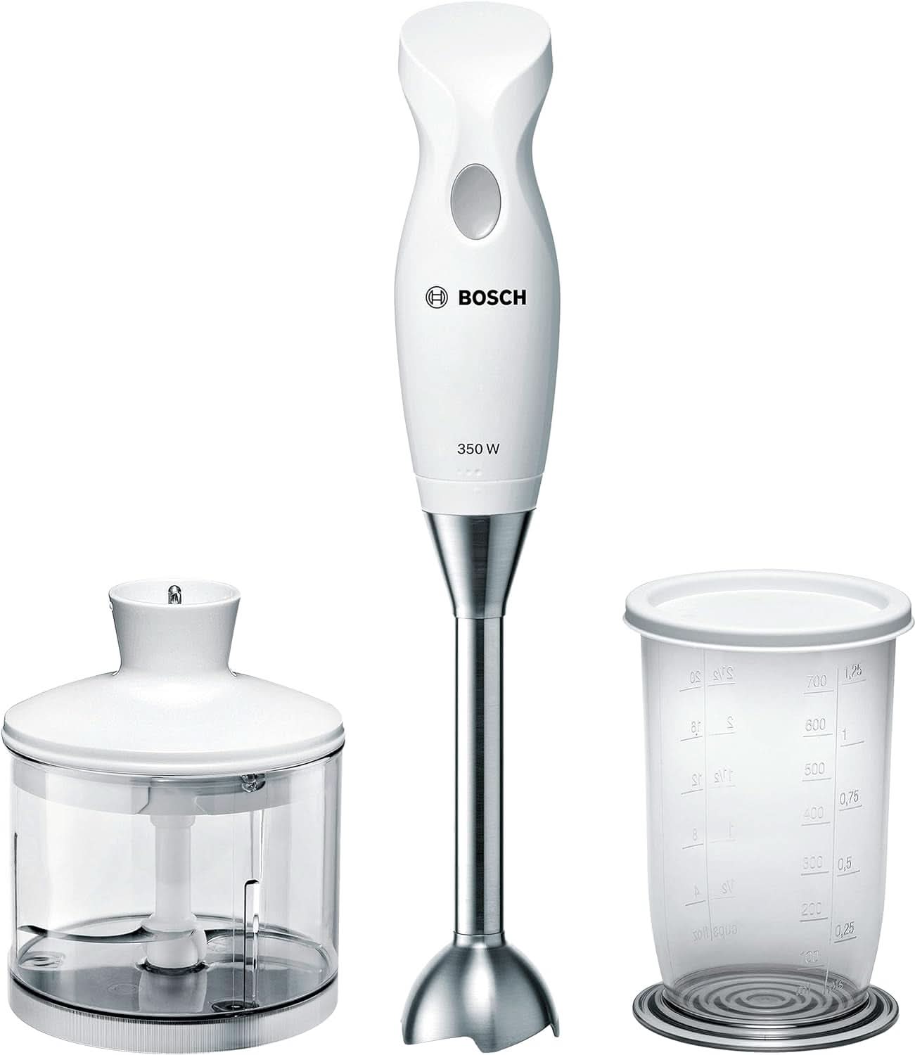 Haushaltsgeräte MSM6B500 Robot da cucina, 350 W, Argento/Bianco Cucina Naty Shop