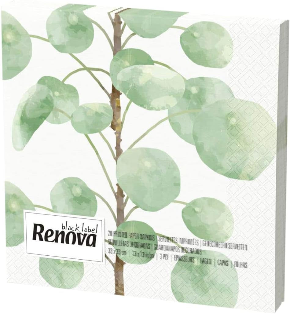 Tovaglioli di carta ultra sottili Renova - 20 tovaglioli