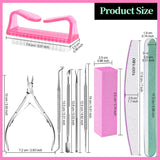 FANDAMEI Set manicure, Buffer Für Nägel, Nagelfeile 100/180, Nagelfeilen Für Gelnägel, Nagelhautschieber, Buffer Für Gelnägel, Feilen Für Gelnägel, Nagelzange, Nagelfeilen Set, Maniküre & Pedicure Set