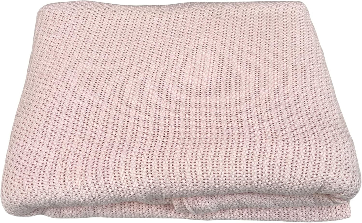 Family Bedding Coperta Cellulare Rosa per Letto Matrimoniale, Cotone, Copriletto Ampio, Reversibile, Leggera, Termica, Morbida, Coperta Cellulare Tradizionale, 230 X 230 cm Trapunte e Trapunte Naty Shop