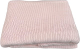 Family Bedding Coperta Cellulare Rosa per Letto Matrimoniale, Cotone, Copriletto Ampio, Reversibile, Leggera, Termica, Morbida, Coperta Cellulare Tradizionale, 230 X 230 cm Trapunte e Trapunte Naty Shop