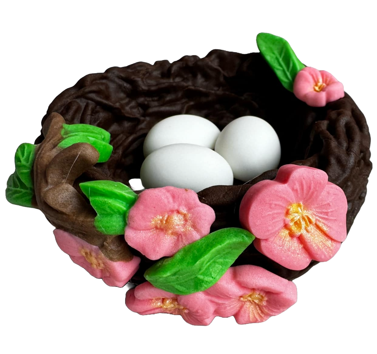 Decorazione commestibile in pasta di zucchero, Nido d'uccello Decorazioni in pasta di zucchero Nati Shop