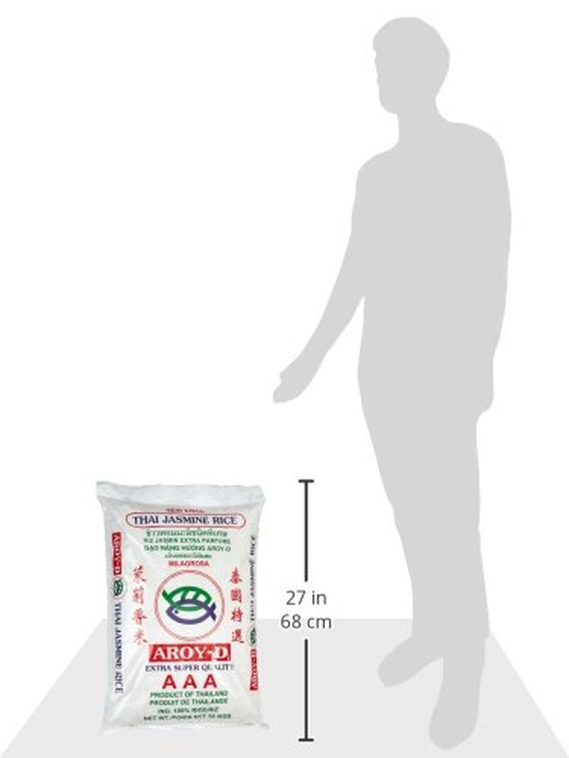 Riso profumato Aroy-D, 100% riso a chicchi lunghi, 1 confezione (1 x 20 kg)
