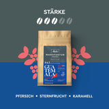 Melitta Manufaktur-Kaffee Guatemala Honey, Spezialitäten, 250g, Ganze Bohnen, Ungemahlen, Single-Origin, Sanfte Trommelröstung, Geröstet in Deutschland, Stärke 3
