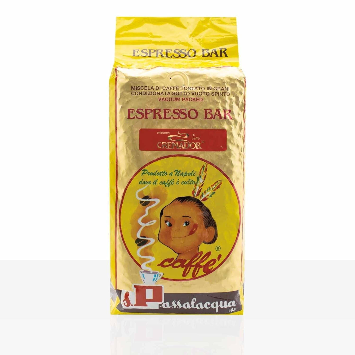 *WOW* Caffè Passalacqua Cremador in grani, 6 confezioni da 1000g cadauna, Caffè 6kg
