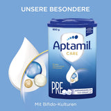 Aptamil Care PRE – Anfangsmilch von Geburt an, Mit DHA & Comfort – Spezialnahrung von Geburt an, Zum Diet Management, Bei Koliken, Blähungen & Verstopfungen, Palmöl, Milchpulver, 1x 800 g