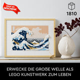 LEGO 31208 Art Hokusai - La Grande Onda 3D Decorazioni murali giapponesi Set artigianale Tela oceano incorniciata Hobby per adulti Decorazioni fai da te per casa e ufficio Kit di costruzione Acquista il negozio LEGO