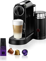 Macchina per caffè espresso a capsule Nespresso EN167.W Citiz, pompa ad alta pressione e controllo della temperatura ideale, senza Aeroccino (montatore per il latte), funzione di risparmio energetico, 1260 W, bianco crema, 37,4 x 11,9 x 25,5 cm