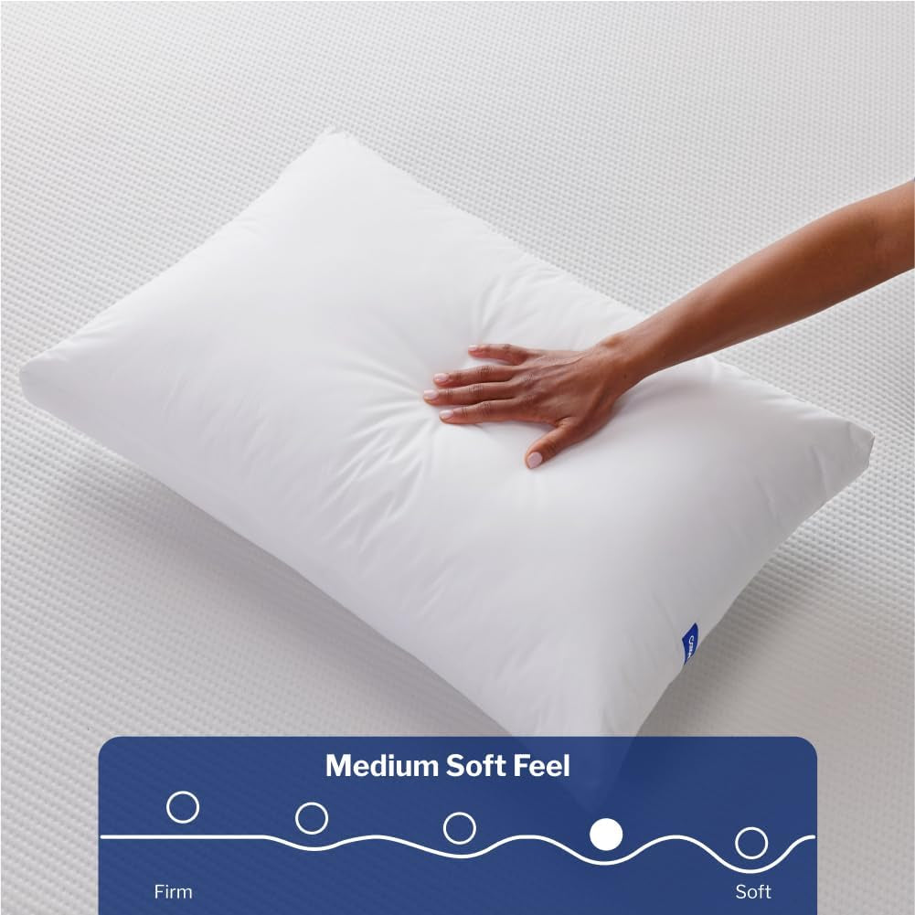 Casper Sleep Essential Pillow per dormire, King, White Naty Shop Cuscini standard