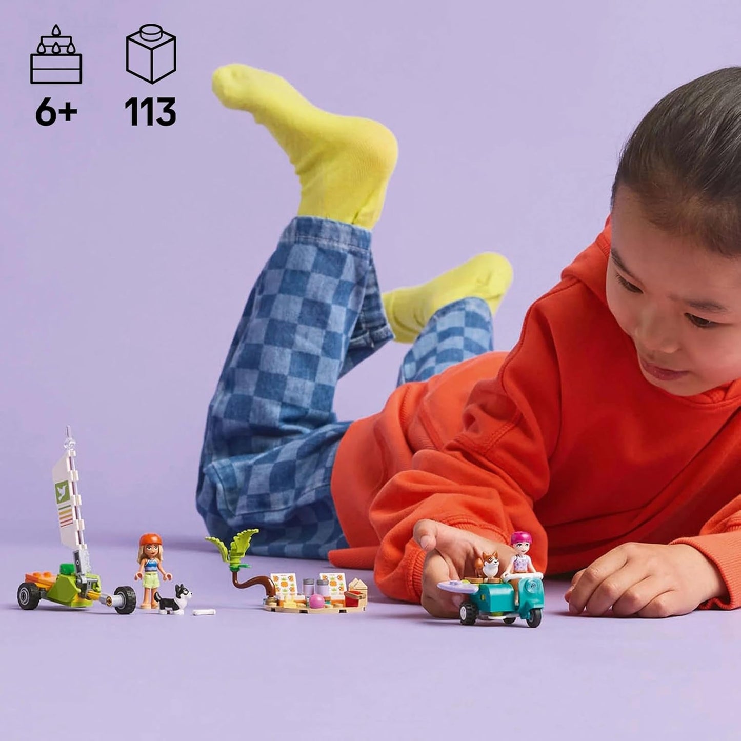 LEGO Friends Avventura in spiaggia con cani Giocattolo da costruzione per ragazze di 6 anni Set da gioco con animali con 2 minifigure e 2 personaggi di Corgi Regalo creativo per bambini Set da costruzione Avventura con tavola da surf 42641 Set da costruzione Besuche den LEGO-Store