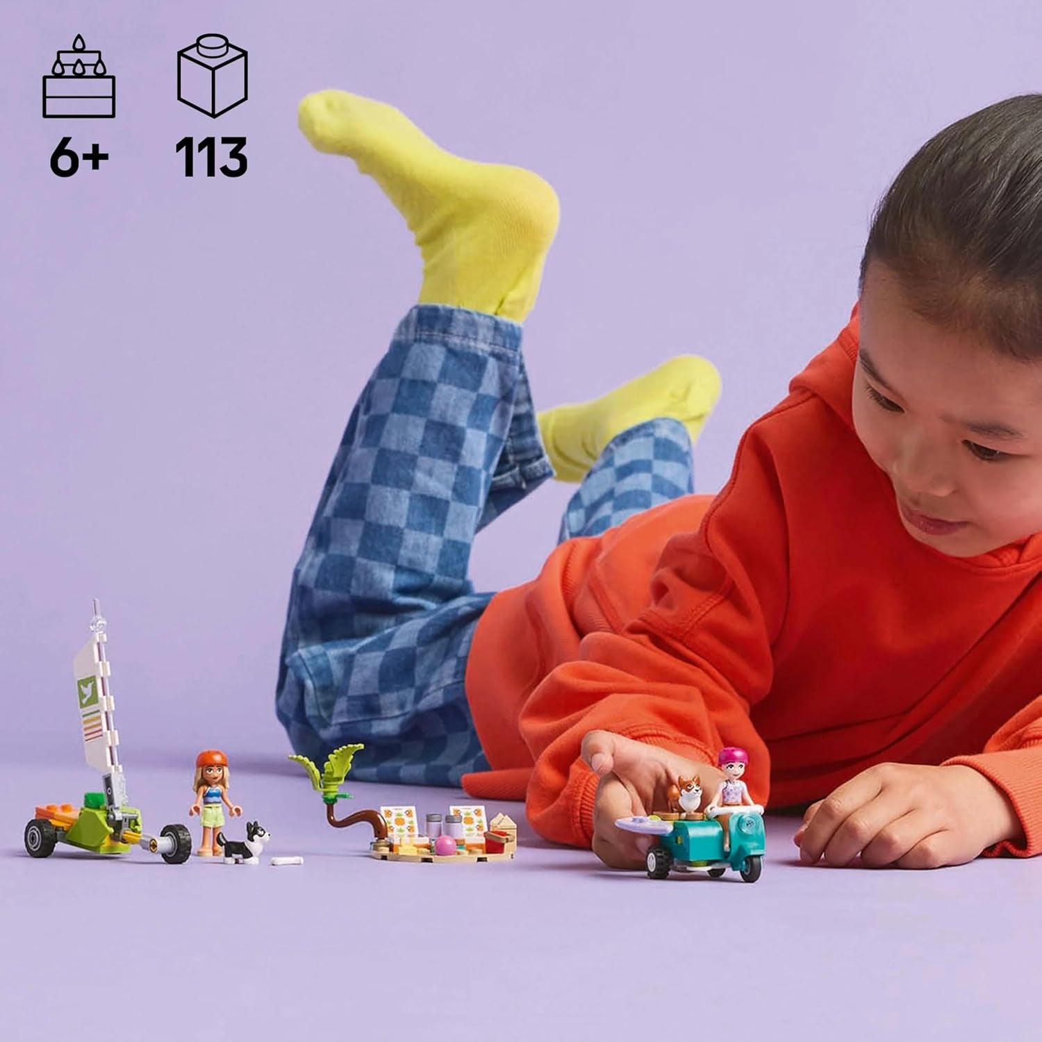 LEGO Friends Avventura in spiaggia con cani Giocattolo da costruzione per ragazze di 6 anni Set da gioco con animali con 2 minifigure e 2 personaggi di Corgi Regalo creativo per bambini Set da costruzione Avventura con tavola da surf 42641 Set da costruzione Besuche den LEGO-Store