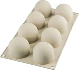 Silikomart, Stampo per Torte Tartufo in silicone, 8 Porte Singole, Ø 62 H 52 mm Cucina Naty Shop