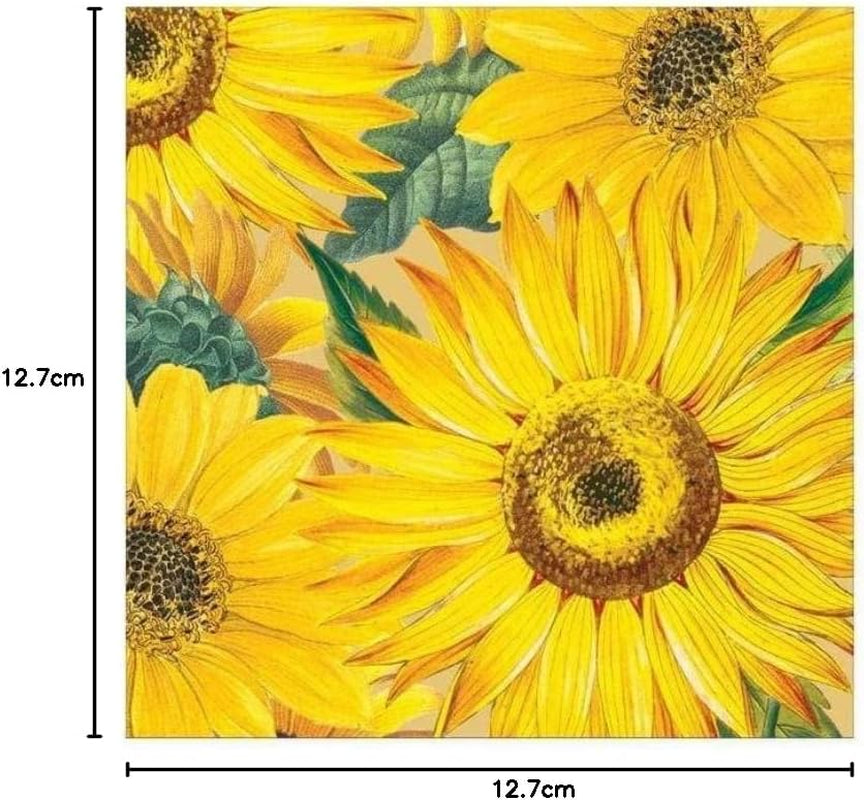 Tovaglioli di carta girasole, confezione da 20 pezzi