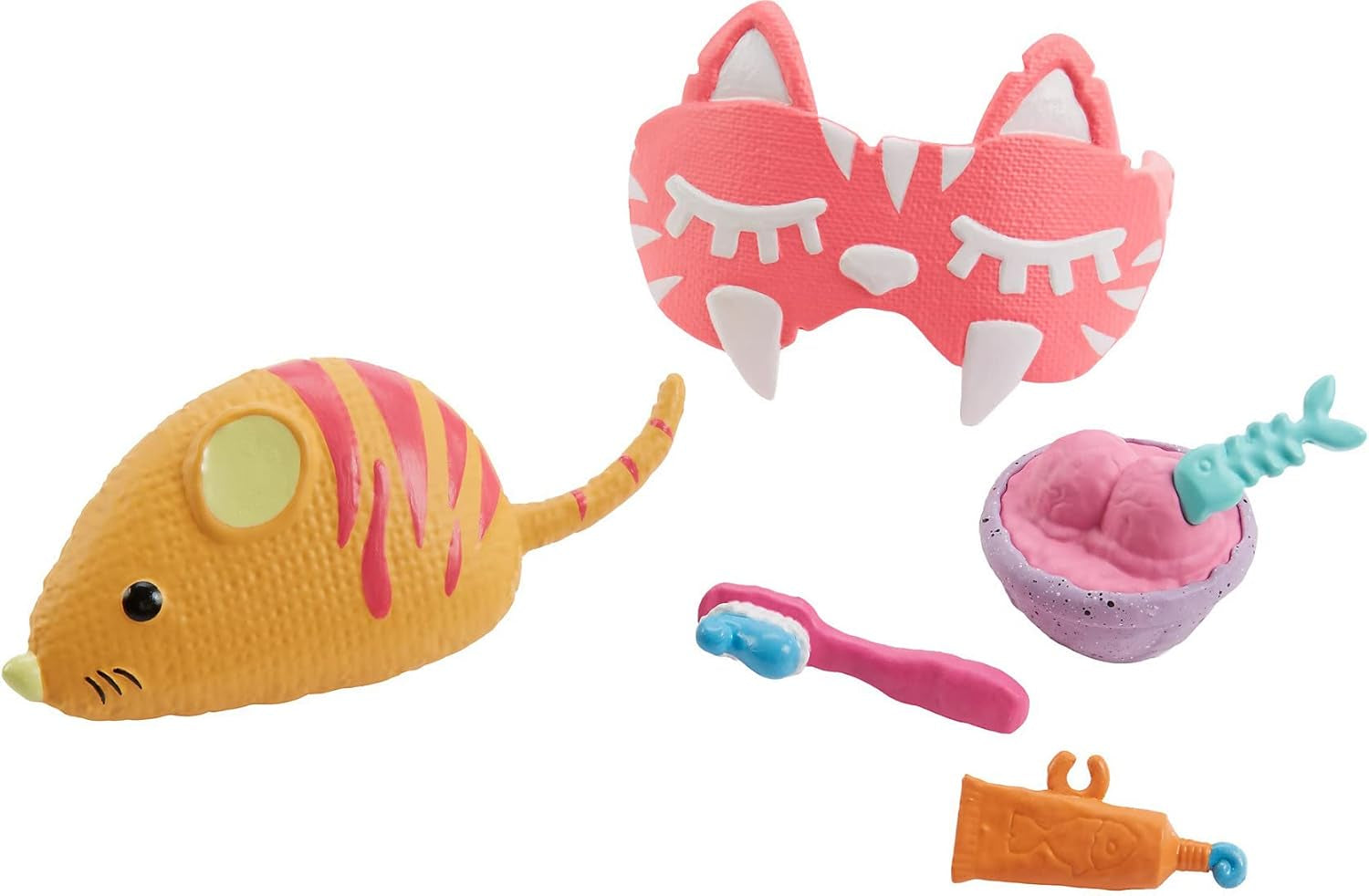 Cave Club GTH02 - Roaralai Pyjama Party Fun Doll, bambola articolata con capelli viola e accessori, regalo per bambini dai 4 anni in su, multicolore