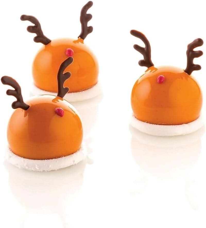 Silikomart, Stampo per Torte Tartufo in silicone, 8 Porte Singole, Ø 62 H 52 mm Cucina Naty Shop