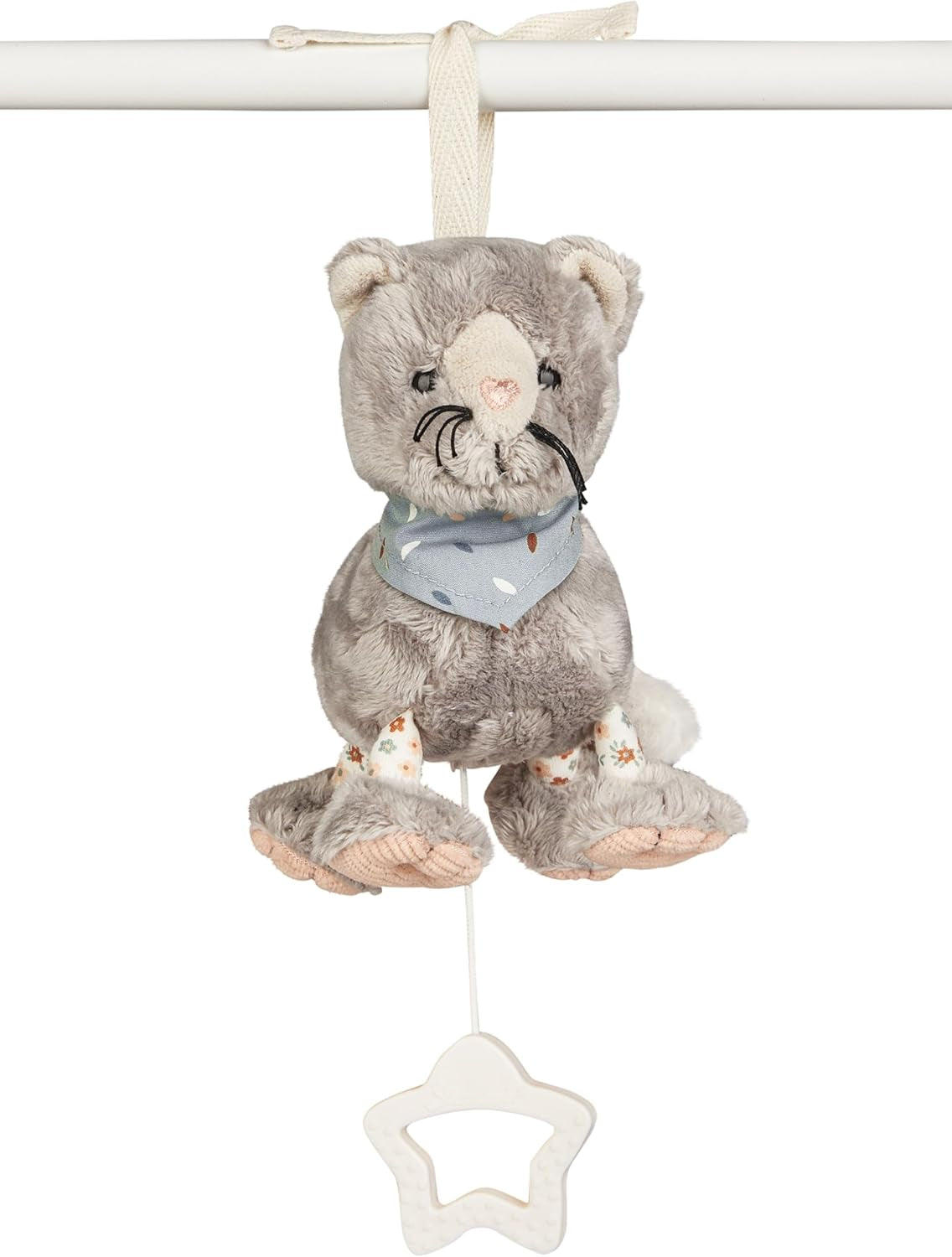 Carillon Sterntaler S gatto Lilly - carillon per bambini in morbido tessuto - peluche da legare per bambini - l'aiuto per dormire ha un effetto calmante a casa e in viaggio, grigio Toys Bebe Naty Shop