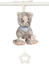 Carillon Sterntaler S gatto Lilly - carillon per bambini in morbido tessuto - peluche da legare per bambini - l'aiuto per dormire ha un effetto calmante a casa e in viaggio, grigio Toys Bebe Naty Shop