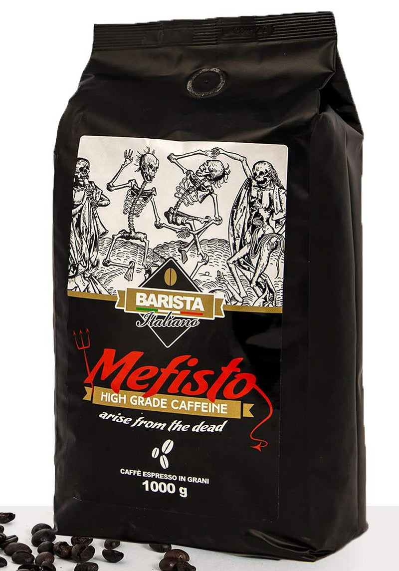 🔱 Mephisto – Caffè estremamente forte 🔱 Chicchi di caffè da 1 kg 🔱 Caffè ad alto contenuto di caffeina 🔱 Premio robusto