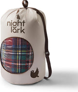 Night Lark accogliente coperta in pile Sherpa, classico tartan rosso, 9 Tog, lussuosa, soffice, spessa e reversibile, perfetta per divano, letto, divano. Ipoallergenico, lavabile in lavatrice, misura: letti e piumini Night Lark