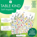 Talking Tables Tovaglioli usa e getta da tavolo, Tovaglioli di carta morbidi, Tovaglioli usa e getta con motivi floreali, Per matrimoni o uso quotidiano, Ecologici, Compostabili, Riciclabili